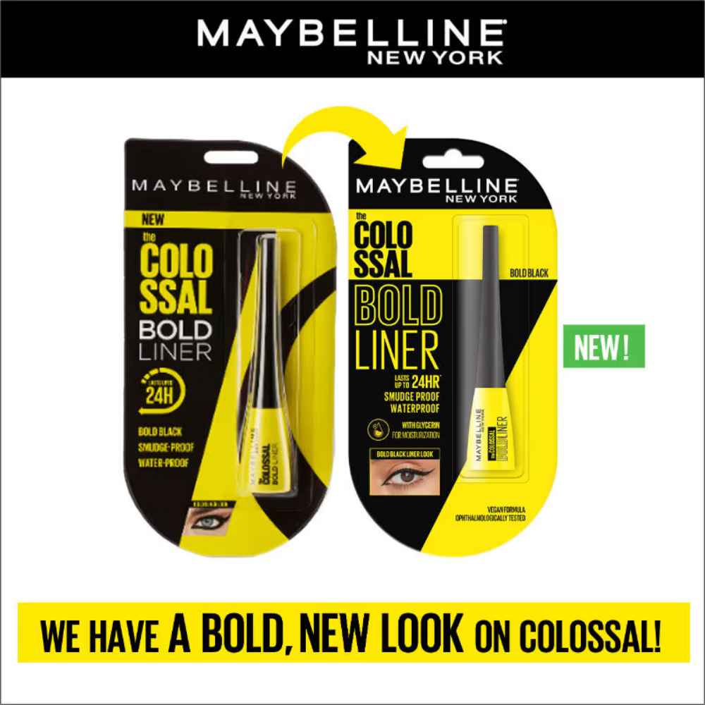 Maybelline New York The Colossal Bold Liner, Smudgeproof & Waterproof Eyeliner - Bold Black