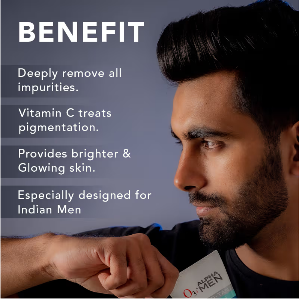 O3+ Alpha Men Bright Glow Face Wash