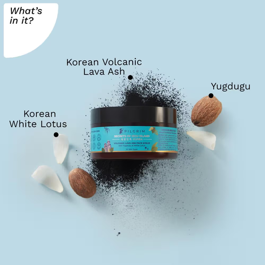 Pilgrim Volcanic Lava Ash Face Scrub with Yugdugu & White Lotus