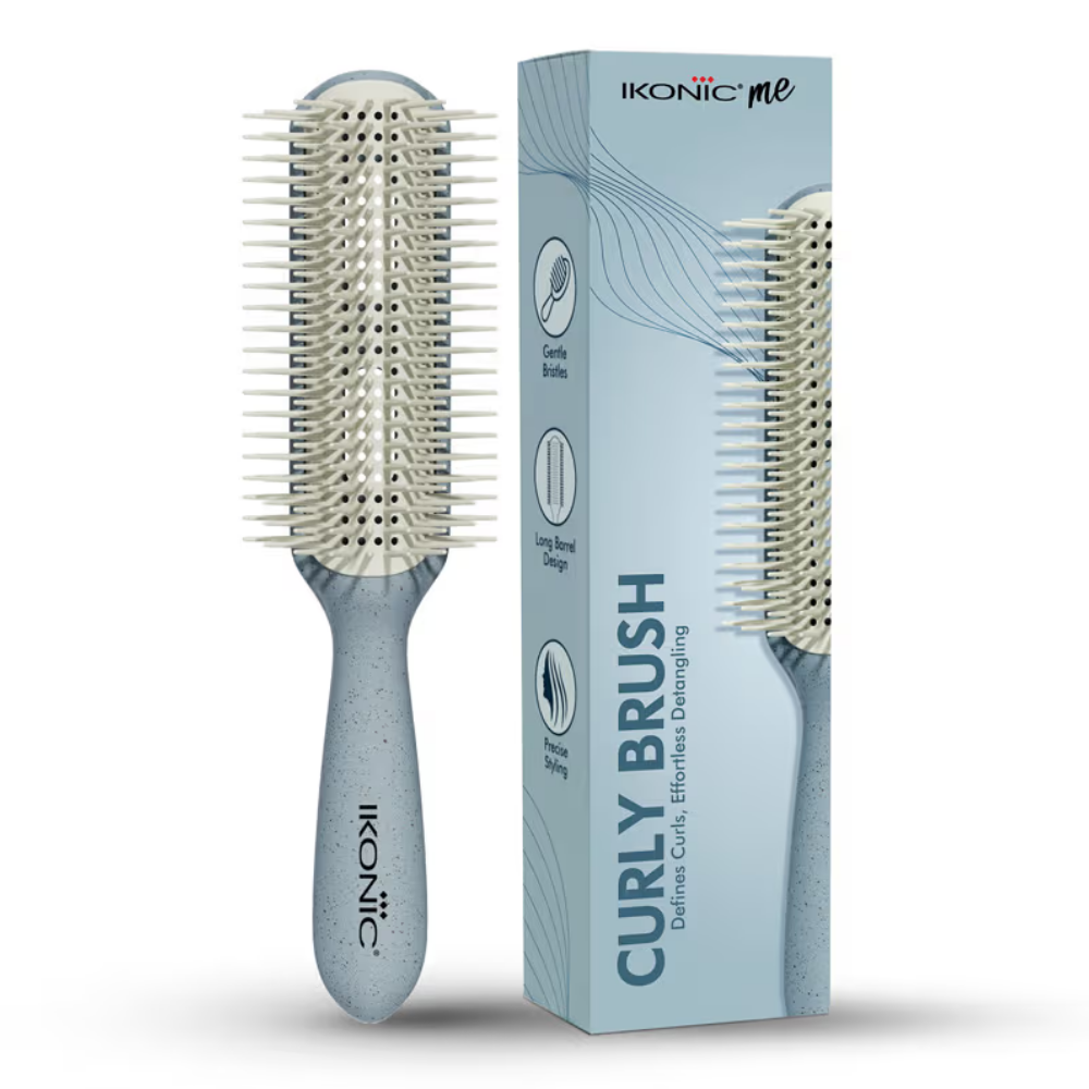 Ikonic Me Curly Brush IKM-3019 - Powder Blue