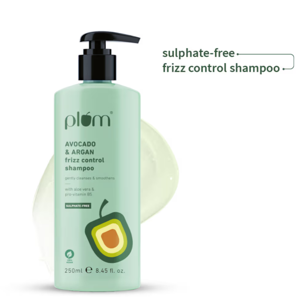 Plum Avocado & Argan Oil Sulphate-Free Shampoo For Frizzy Hair