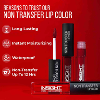 Insight Cosmetics Non-Transfer Lip Color, 12hr Long Lasting Matte Lips, Moisturizing & Light Weight