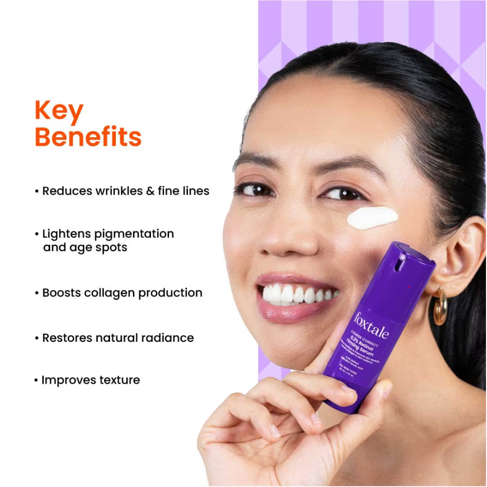 Foxtale Course Correct 0.3% Retinol Firming Serum