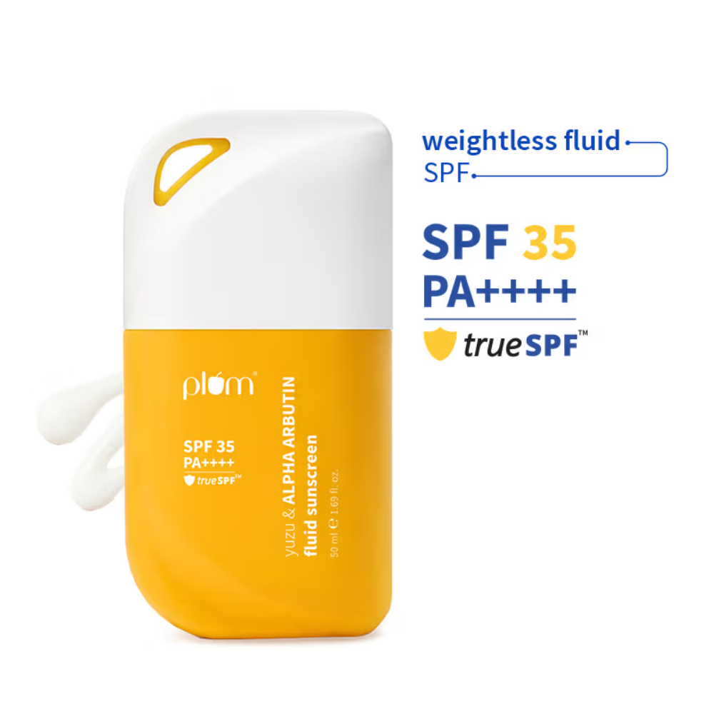 Plum Yuzu & Alpha Arbutin Weightless Fluid Sunscreen 35 PA++++