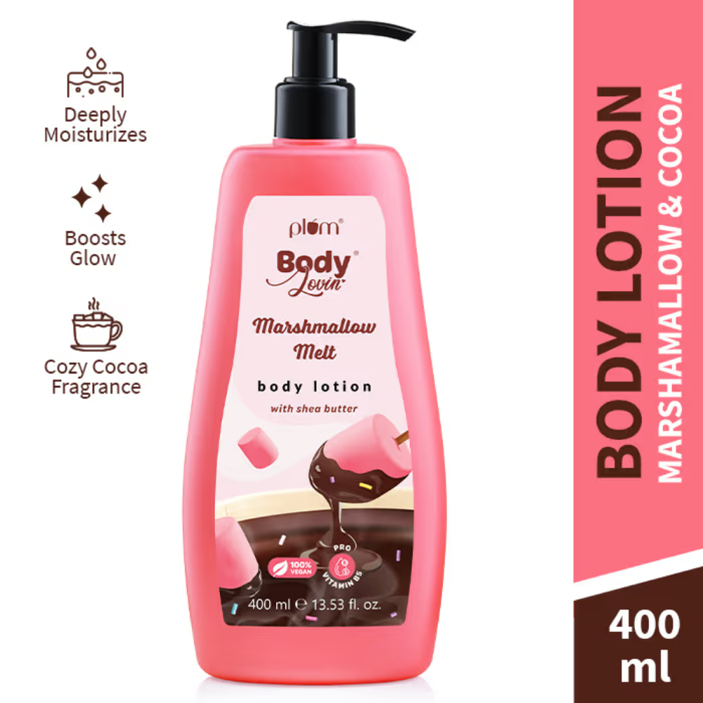 Plum BodyLovin Marshmallow Melt Body Lotion With Shea Butter for Dry, Normal & All Skin type