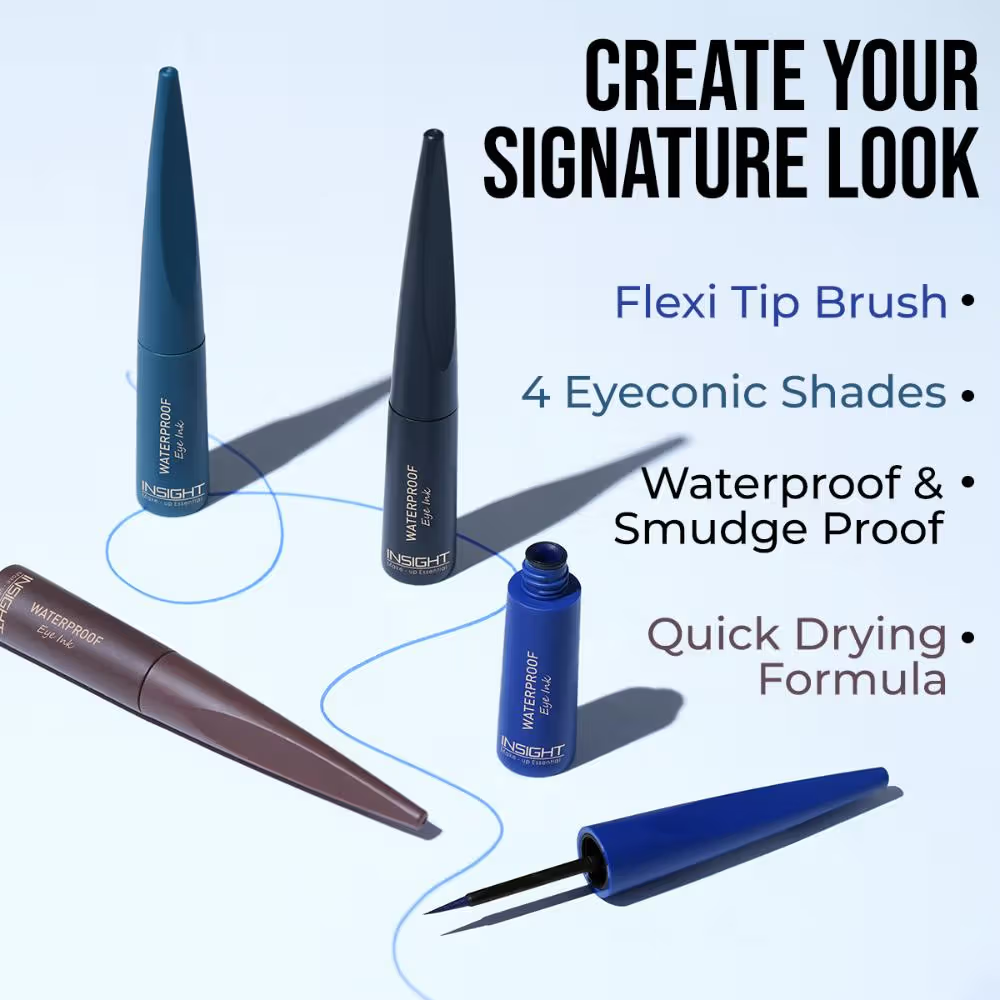 Insight Cosmetics Waterproof Eye Ink, Matte Finish, Smudge Proof