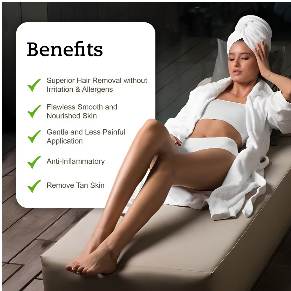 Rica White Chocolate Liposoluble Wax For Dry Skin With Glyceryl Rosinate & Natural Beeswax
