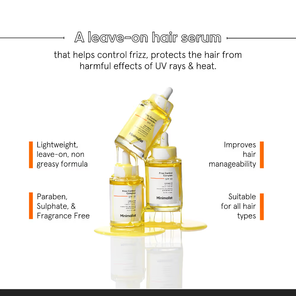 Minimalist Frizz Control Complex SPF 30 Hair Serum