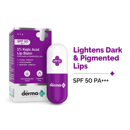 The Derma Co 1% Kojic Acid Lip Balm SPF 50 PA+++
