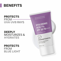 Dermatouch Hyaluronic Acid 1% SPF 50 PA++++ Sunscreen Gel