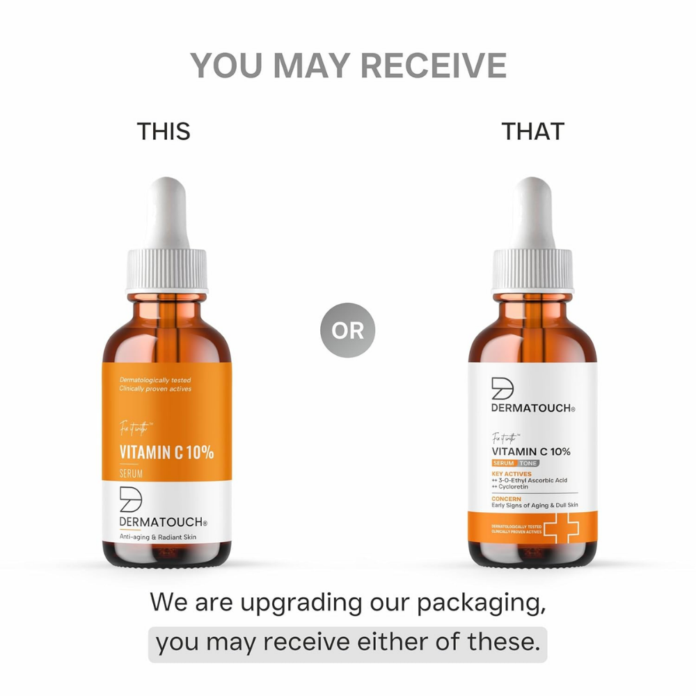 Dermatouch Vitamin C 10% Serum With Cycloretin Brightening, Firming & Anti-Aging Face Serum