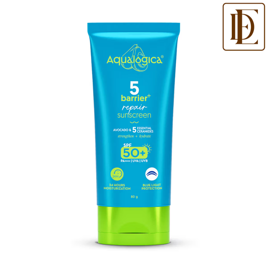 Aqualogica 5 Barrier+ Repair Sunscreen With Avocado & 5 Essential Ceramides SPF 50 PA++++ UVA/B