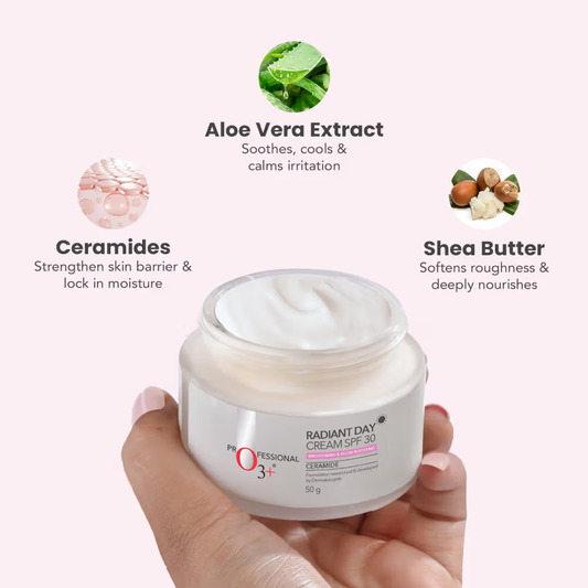 O3+ Radiant Day Cream Moisturiser SPF30 for Brightening & Glowing Skin | All Skin Types