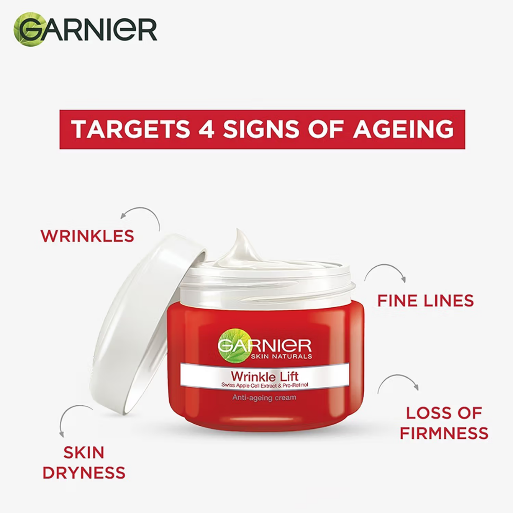 Garnier Skin Naturals, Wrinkle Lift Anti-Ageing Cream