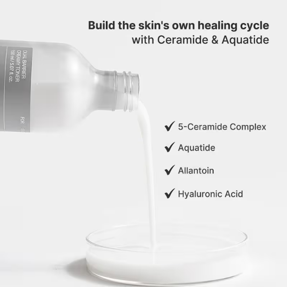 Celimax Dual Barrier Creamy Toner, Hydrates, Calms & Strengthens Skin barrier