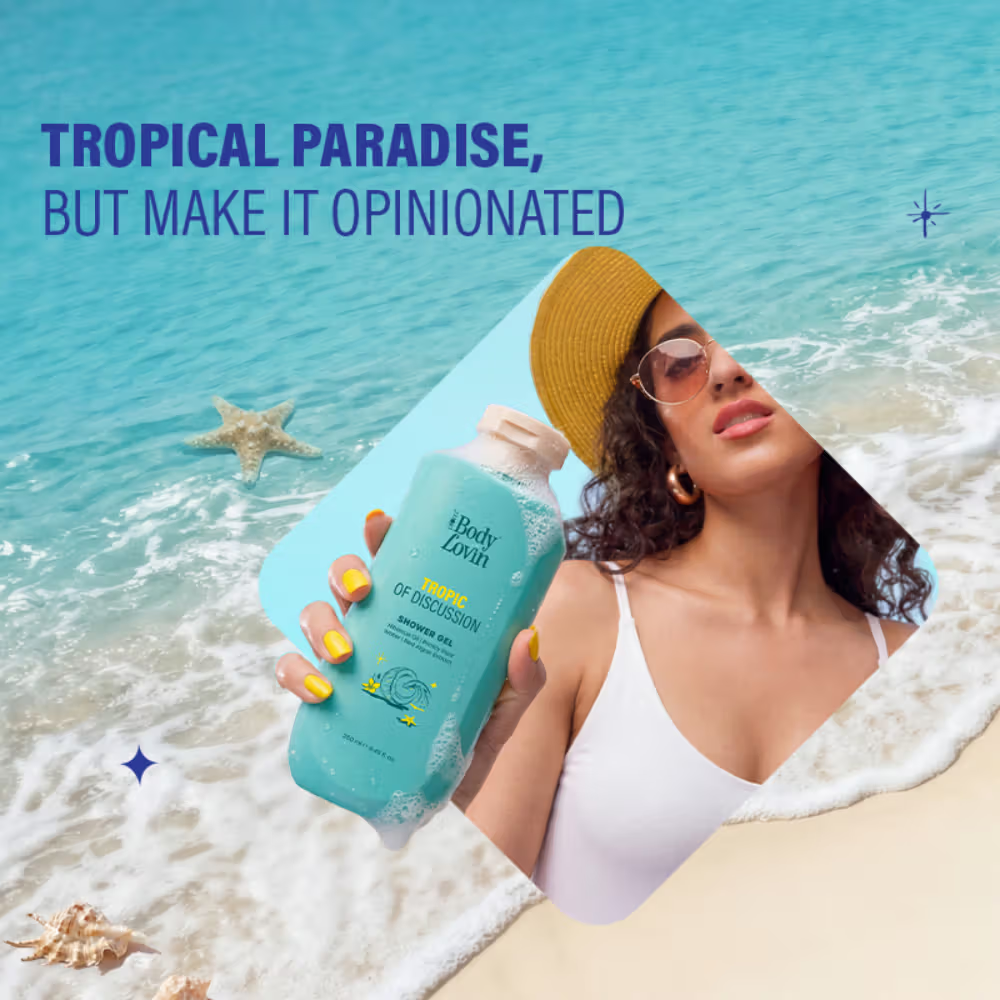 Plum BodyLovin’ Tropic Of Discussion Shower Gel, Firming & Tightening, Fresh Tropical Fragrance