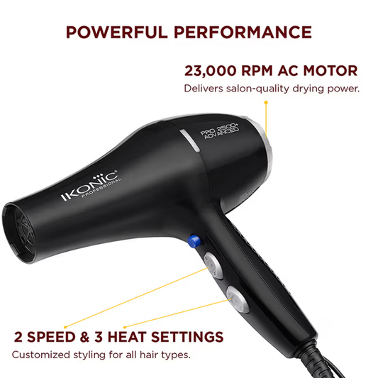 Ikonic Professional HD Pro 2500+ Advanced Hair Dryer