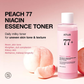 Anua Peach 77 Niacin Essence Toner with 2% Niacinamide for Healthy Glowing Skin & Even Skin Tone
