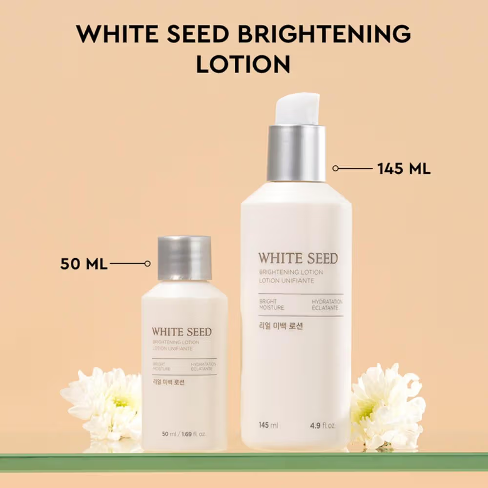 The Face Shop White Seed Brightening Lotion - Korean Moisturizer With Niacinamide for Even Skin Tone