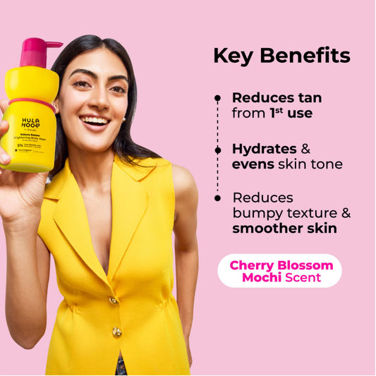 FoxTale Hula Hoop Brightening Body Wash by Foxtale , Exfoliates & Reduces Tan