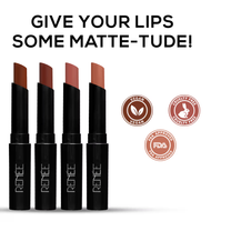 RENEE Very Matte Lipstick Combo of 4 Intense Colour, Easy Glide, Perfect For Gifting