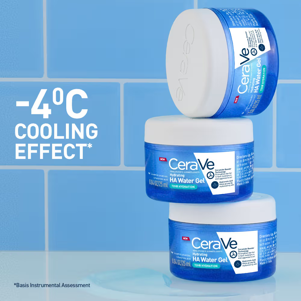 CeraVe HA Water Gel Oil-Free Face Moisturizer with Hyaluronic Acid & Ceramides for Plumpy Hydration