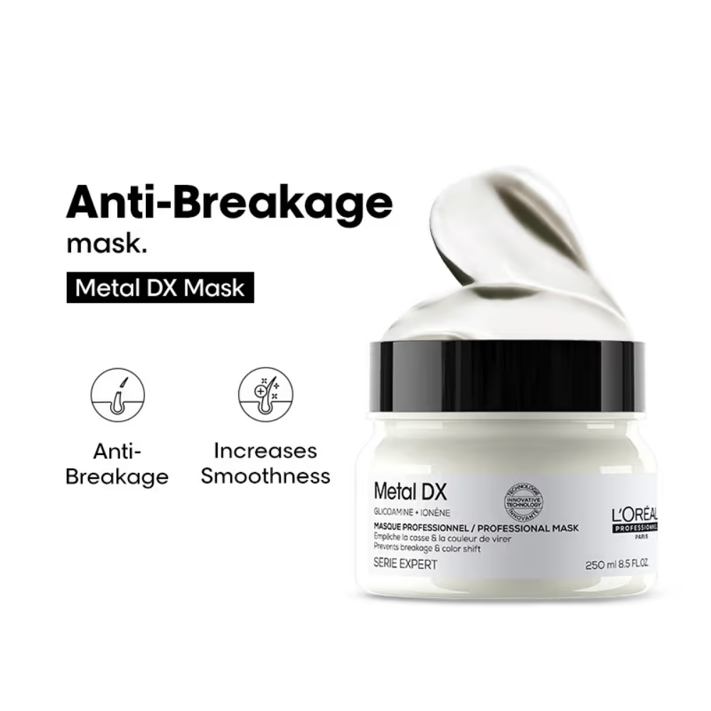 L’Oréal Professionnel Metal DX Hair Mask For 97% Less Hair Breakage, Anti-Deposit Protector