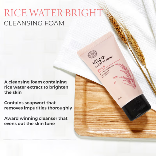 The Face Shop Glow Starter Kit with Headband and Free Rice Water Cleanser