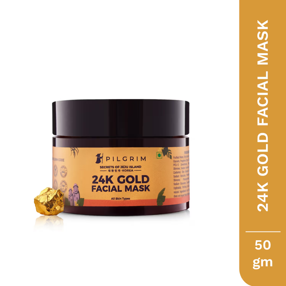 Pilgrim 24K Gold Facial Mask for Glowing & Radiant Skin Depigmentation