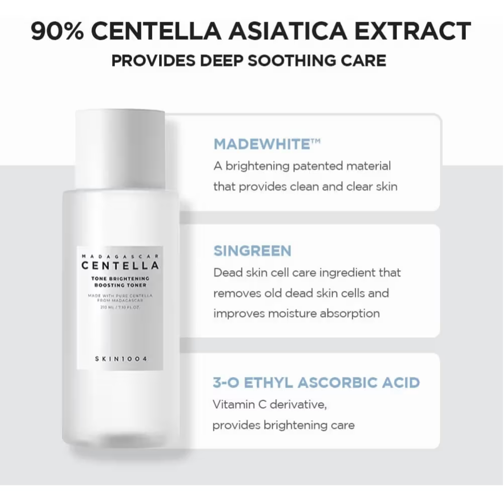 Skin1004 Madagascar Centella Tone Brightening Boosting Toner