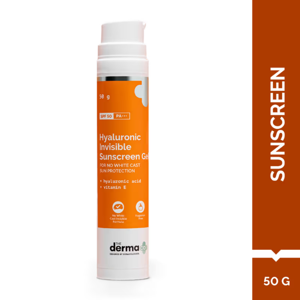 The Derma Co Hyaluronic Invisible Sunscreen With Hyaluronic Acid For No White Cast Sun Protection