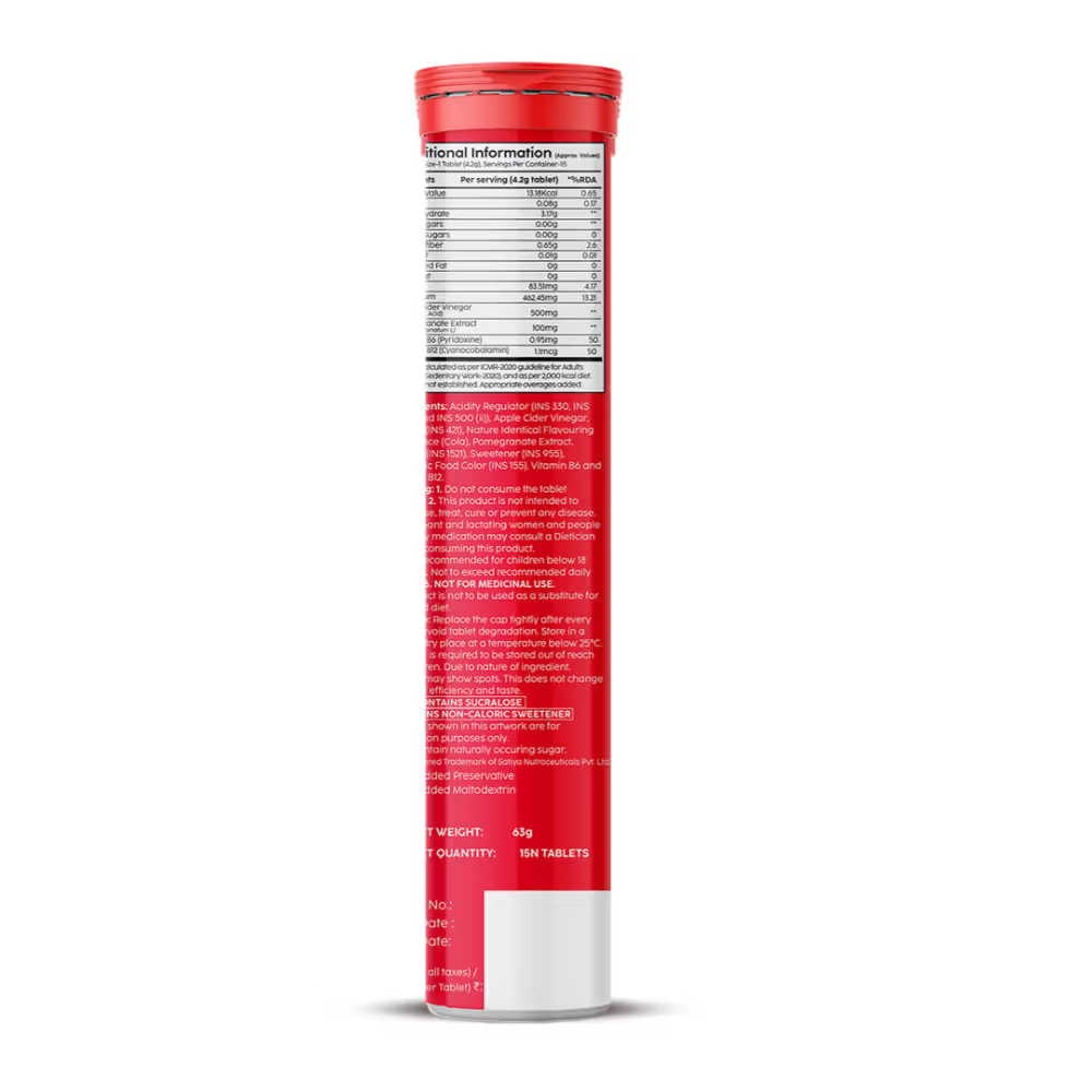 Plix Apple Cider Vinegar Effervescent Tablets - Cola
