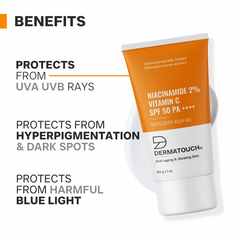 Dermatouch Niacinamide 2% Vitamin C Sunscreen SPF 50 PA++++