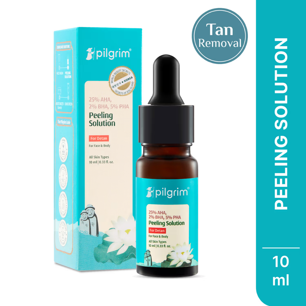 Pilgrim 25% AHA 2% BHA 5% PHA Face Peeling Solution for Acne Scars