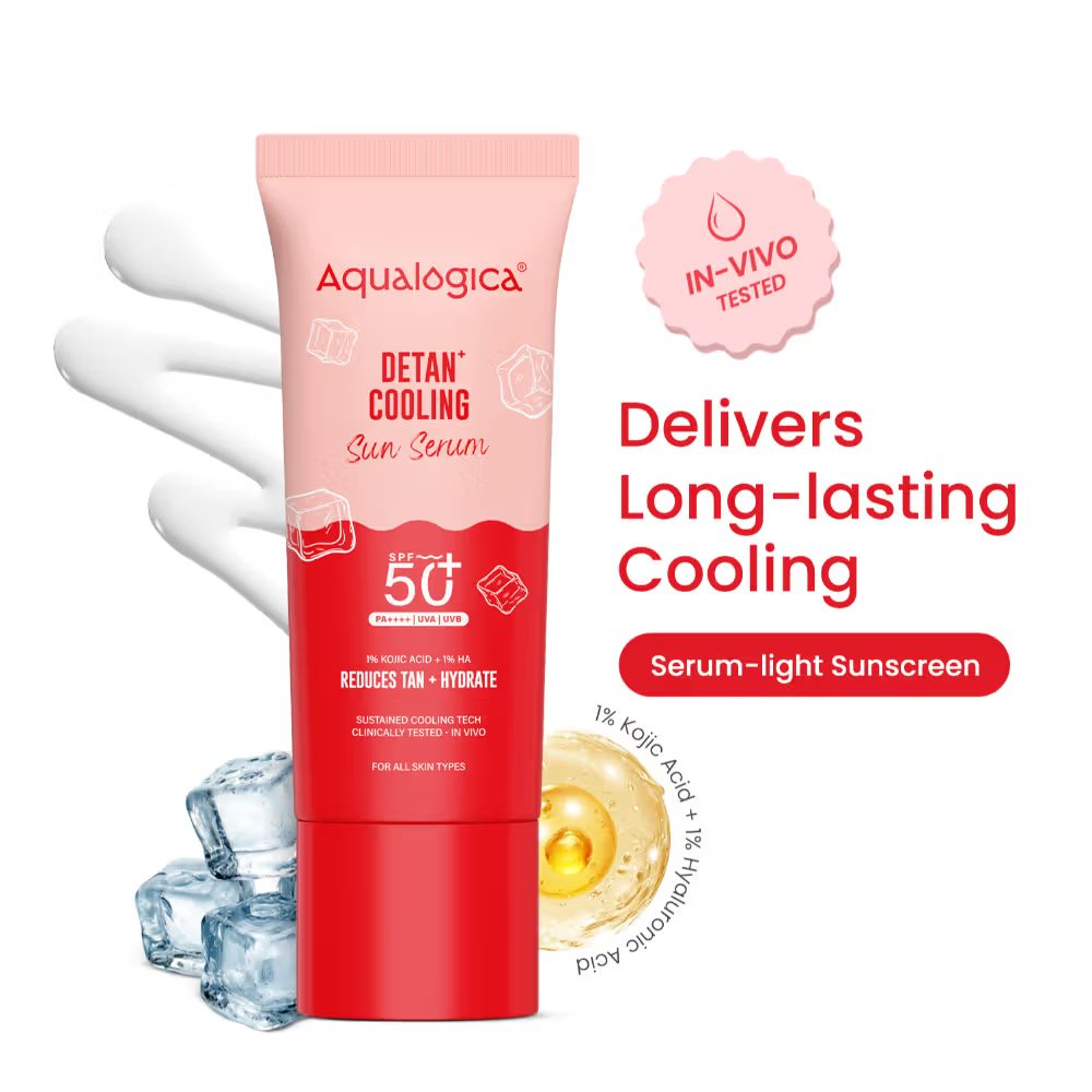 Aqualogica Detan+ Cooling Sun Serum SPF 50+ PA++++