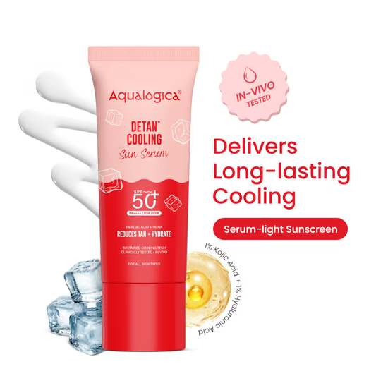 Aqualogica Detan+ Cooling Sun Serum SPF 50+ PA++++