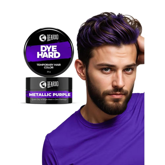 Beardo Dye Hard Temporary Hair Color - Metallic Purple
