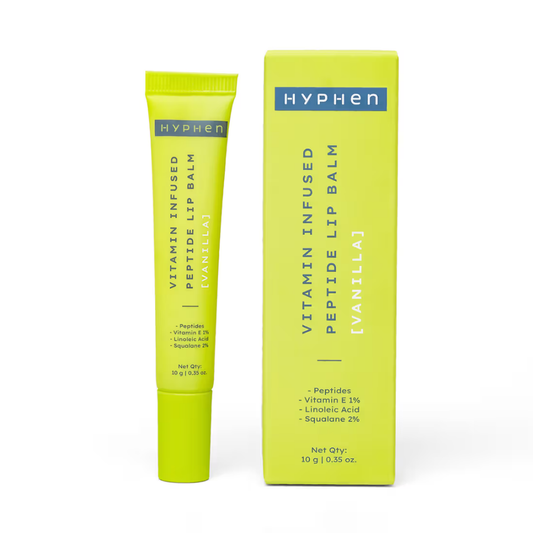 Hyphen Vitamin Infused Peptide Lip Balm - Vanilla For Dry & Chapped Lips, Hydrates & Moisturizes
