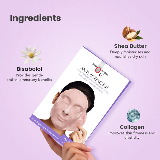 O3+ Anti Ageing Single Dose Facial Kit - Reduces Dark Spots, Fine Lines, and Wrinkles