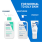 CeraVe Facewash & Moisturizing Lotion Combo with Ceramides- Skincare Routine for Normal to Oily Skin