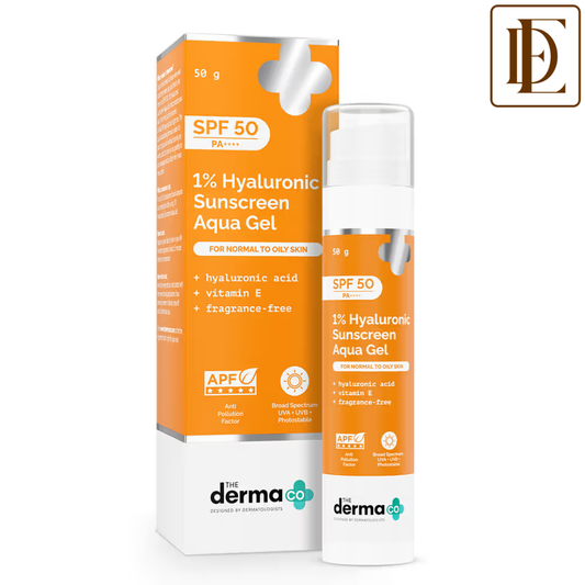 The Derma Co 1% Hyaluronic Sunscreen SPF 50 PA++++ Aqua Gel For Normal To Oily... - In-Vivo tested