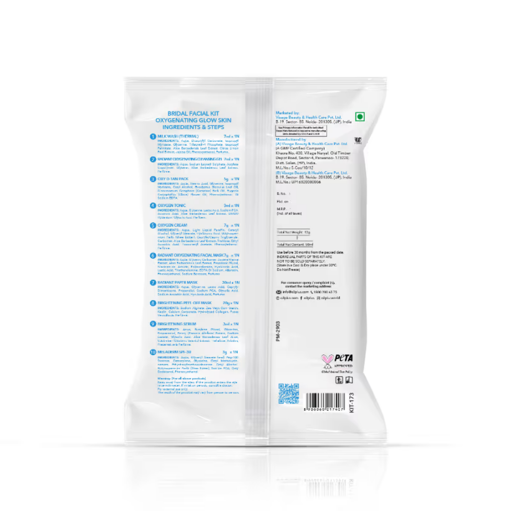 O3+ Bridal Facial Oxygenating Glow Skin Kit