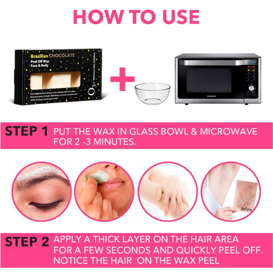 O3+ Brazilian Chocolate Face & Body Peel Off Wax