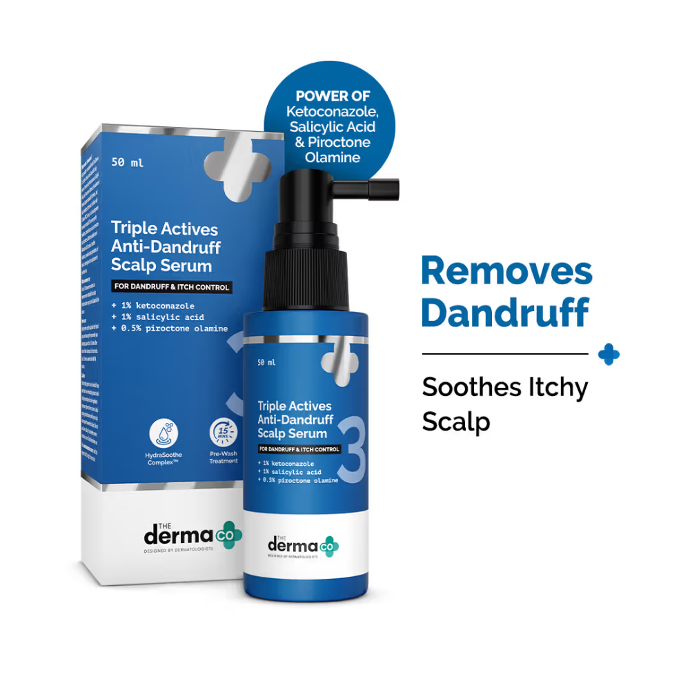 The Derma Co Triple Actives Anti-Dandruff Scalp Serum