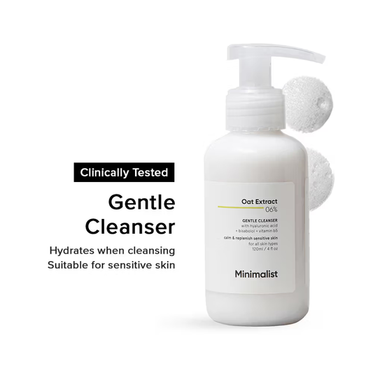 Minimalist 6% Oat Extract Gentle Cleanser With Hyaluronic Acid For Sensitive Skin