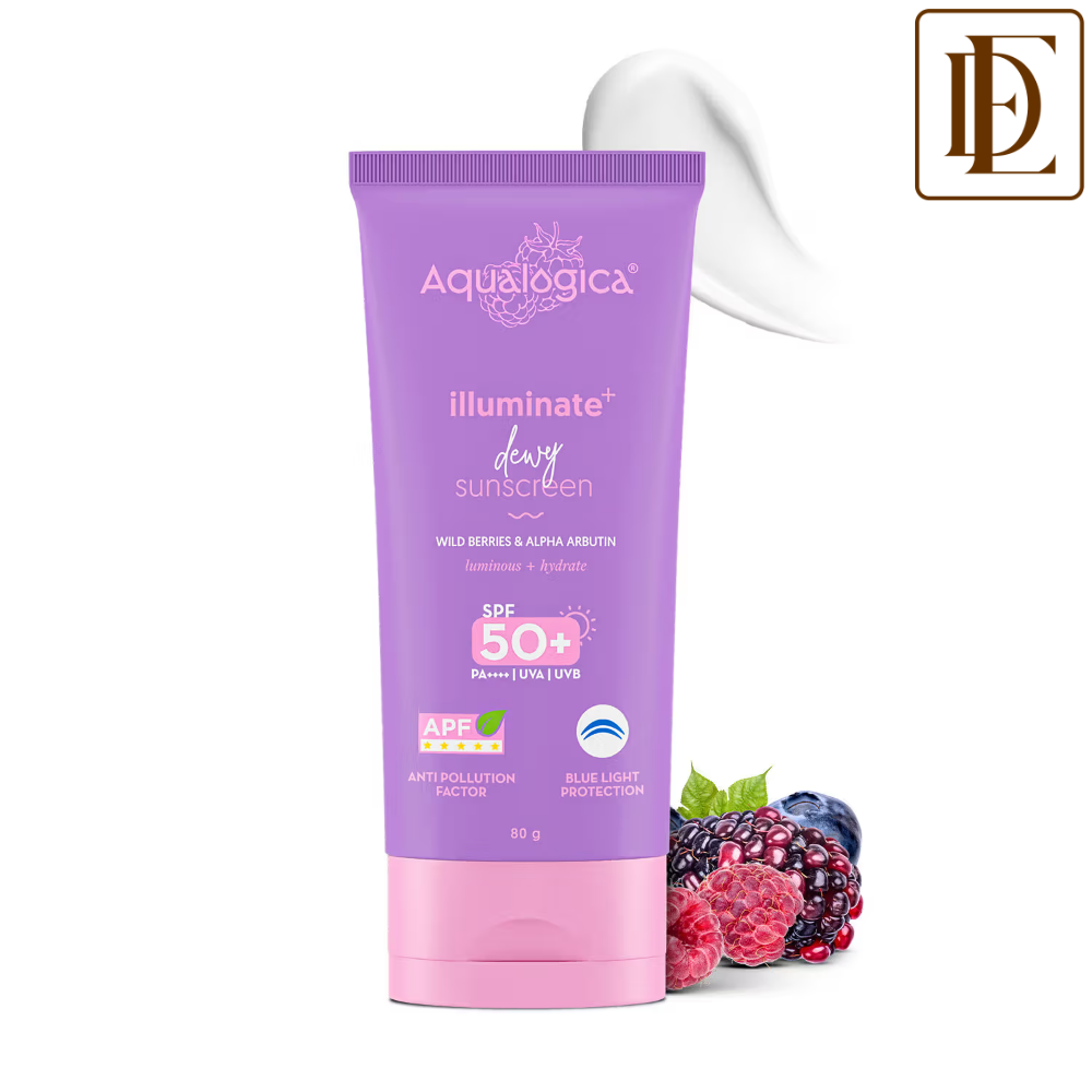 Aqualogica Illuminate+ SPF 50+ PA++++, Berries, Alpha Arbutin, APF, In-Vivo Tested