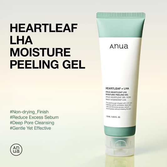 Anua Heartleaf Lha Moisture Peeling Gel with Hyaluronic Acid, Hydrating Exfoliator for Glass Skin