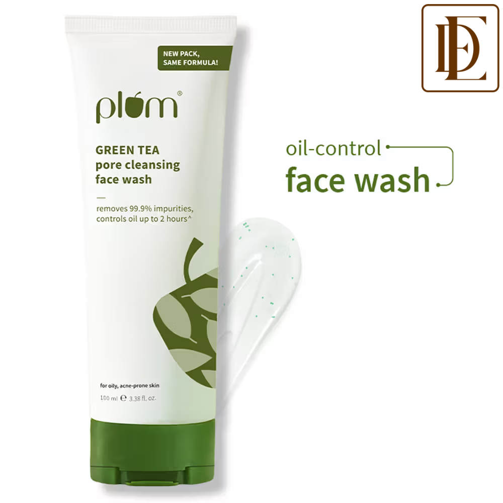 Plum Green Tea Pore Cleansing Gel Face Wash With Glycolic Acid - Fights Acne & Oil For Clear Skin