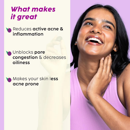 Plix The Plant Fix Jamun Active Acne Mini Facewash Gel Oily & Acne Prone Skin