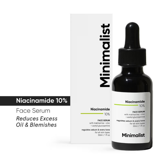 Minimalist 10% Niacinamide Face Serum With Matmarine + Zinc For Reducing Oil & Blemishes